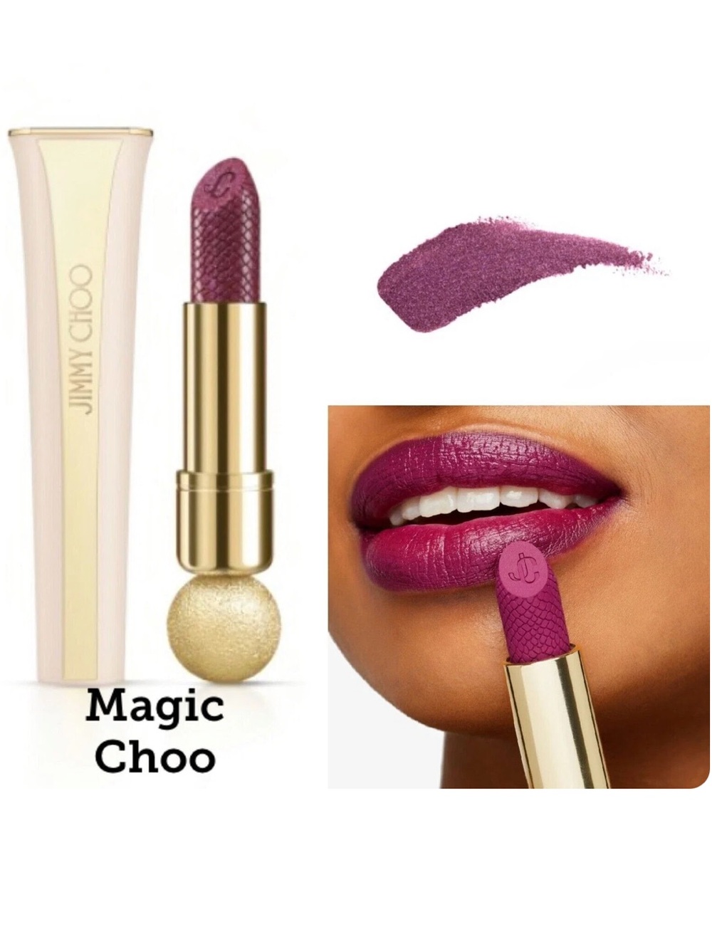 New! 💋💄✨ JIMMY CHOO SEDUCTION SATIN LIP COLOUR in 009 MAGIC CHOO